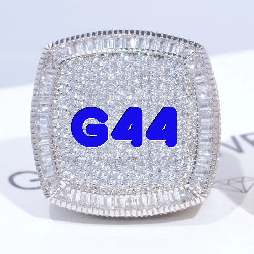 CUSTOM LETTER 3D ICED RING