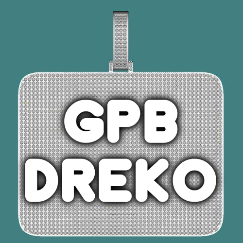 CUSTOM LETTER NECKLACE 3D BIG SQUARE