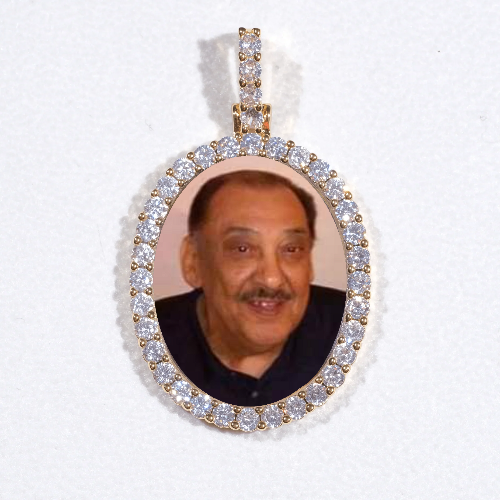3D Oval Custom Picture Pendant