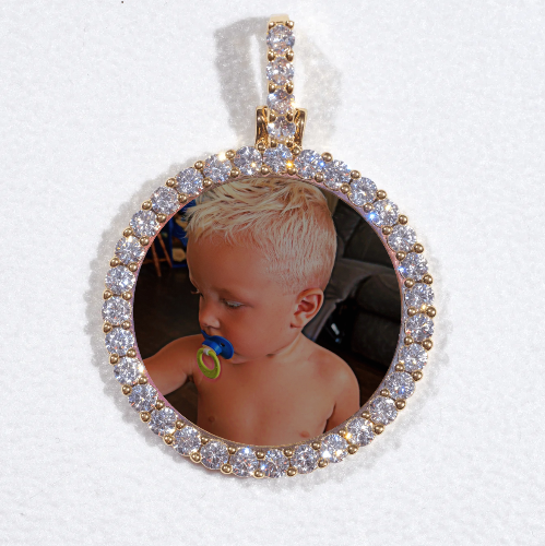 3D CIRCLE CUSTOM PICTURE PENDANT SMALL SIZE