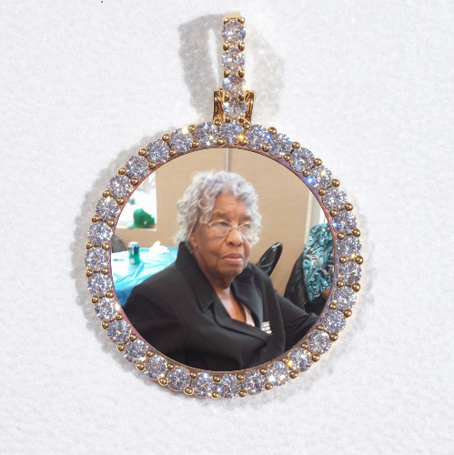 3D CIRCLE CUSTOM PICTURE PENDANT SMALL SIZE