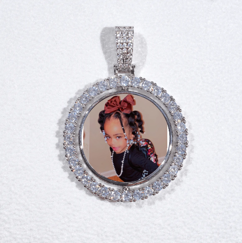 3D Spinning 2-Faced Custom Picture Pendant
