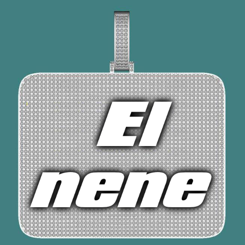 CUSTOM LETTER NECKLACE 3D BIG SQUARE