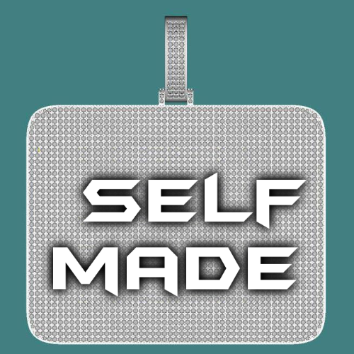 CUSTOM LETTER NECKLACE 3D BIG SQUARE