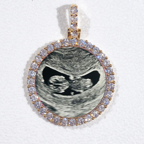 3D CIRCLE CUSTOM PICTURE PENDANT SMALL SIZE