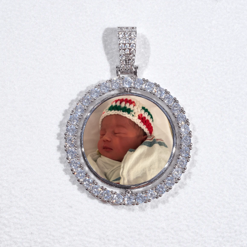 3D Spinning 2-Faced Custom Picture Pendant