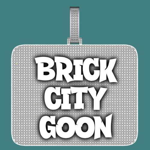 CUSTOM LETTER NECKLACE 3D BIG SQUARE