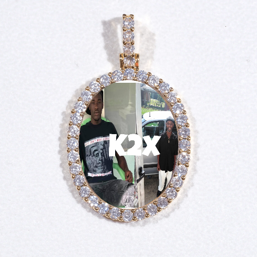 3D Oval Custom Picture Pendant