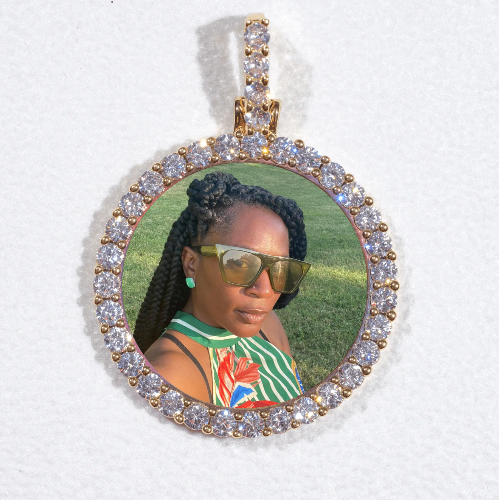 3D CIRCLE CUSTOM PICTURE PENDANT SMALL SIZE