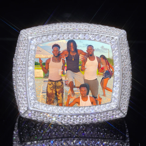 3D CUSTOM PICTURE ICED RING