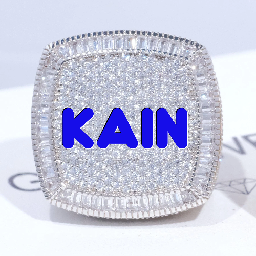 CUSTOM LETTER 3D ICED RING