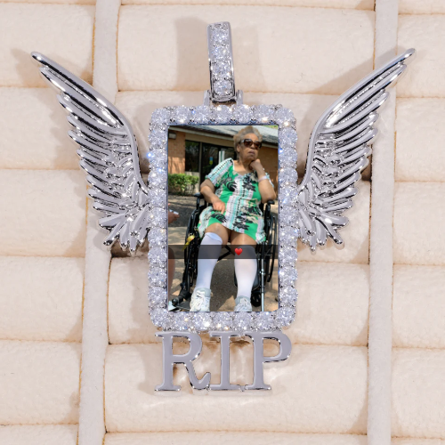 RIP WING 3D CUSTOM PICTURE PENDANT