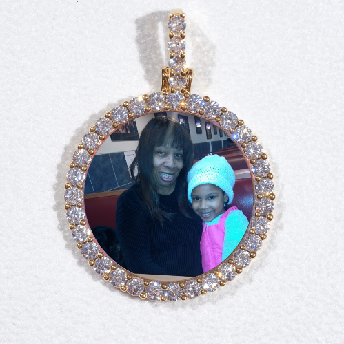 3D CIRCLE CUSTOM PICTURE PENDANT SMALL SIZE
