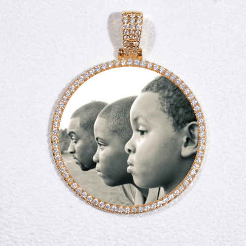 MEDIUM 3D CIRCLE CUSTOM PICTURE PENDANT