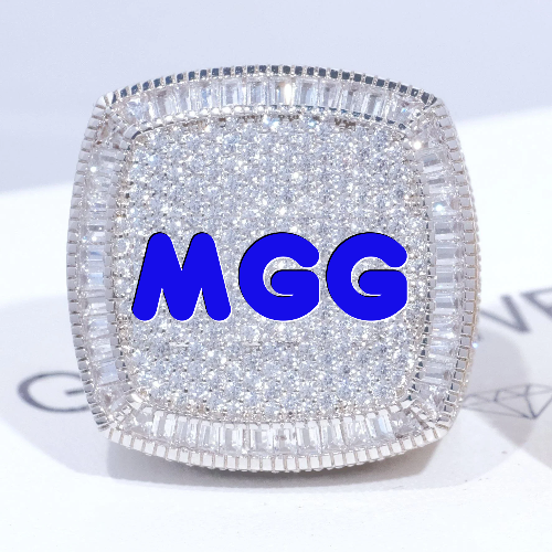 CUSTOM LETTER 3D ICED RING
