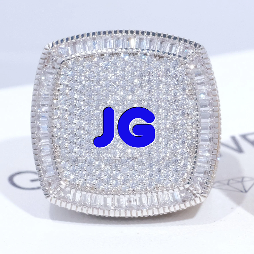 CUSTOM LETTER 3D ICED RING