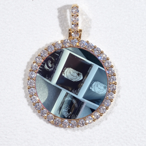 3D CIRCLE CUSTOM PICTURE PENDANT SMALL SIZE