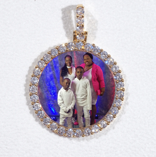 3D CIRCLE CUSTOM PICTURE PENDANT SMALL SIZE