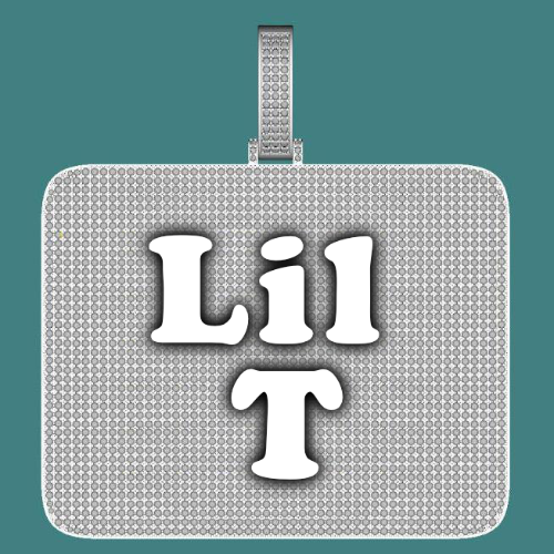 CUSTOM LETTER NECKLACE 3D BIG SQUARE
