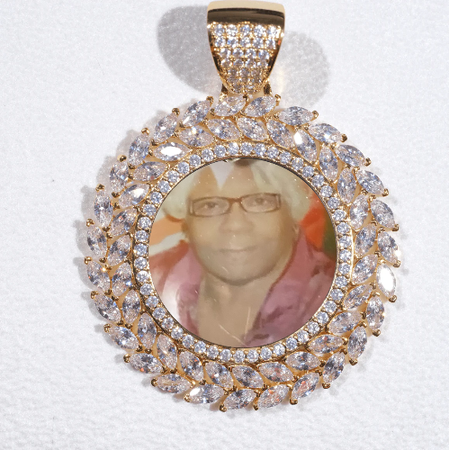 Large 3D Wheat Ear Custom Picture Pendant