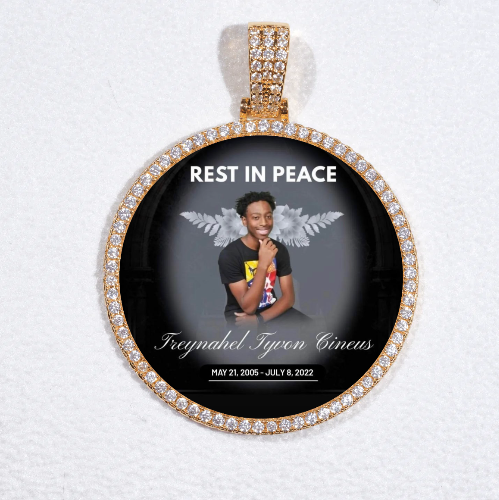 MEDIUM 3D CIRCLE CUSTOM PICTURE PENDANT