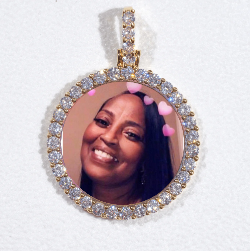 3D CIRCLE CUSTOM PICTURE PENDANT SMALL SIZE