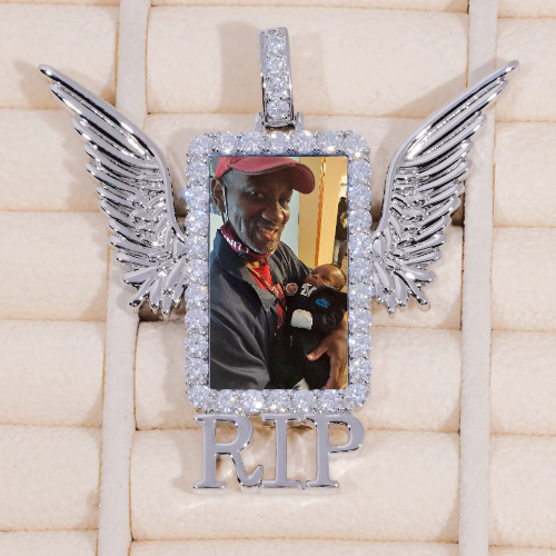 RIP WING 3D CUSTOM PICTURE PENDANT