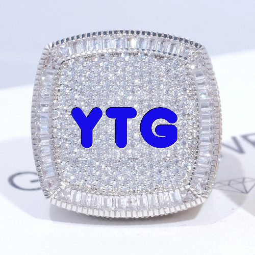 CUSTOM LETTER 3D ICED RING