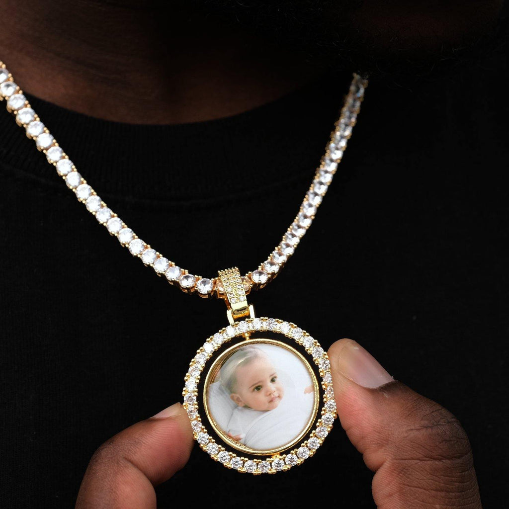 3D Spinning 2-Faced Custom Picture Pendant - The GUU Shop