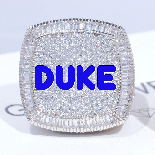 CUSTOM LETTER 3D ICED RING
