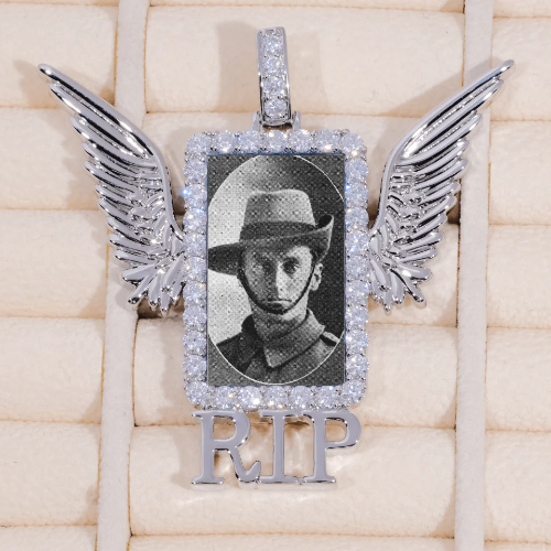 RIP WING 3D CUSTOM PICTURE PENDANT