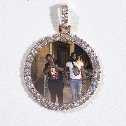 3D CIRCLE CUSTOM PICTURE PENDANT SMALL SIZE