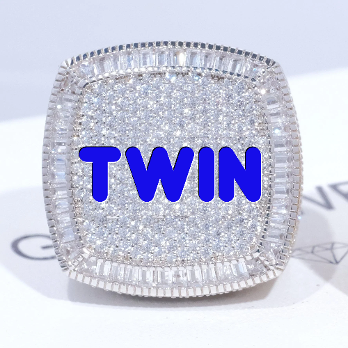 CUSTOM LETTER 3D ICED RING