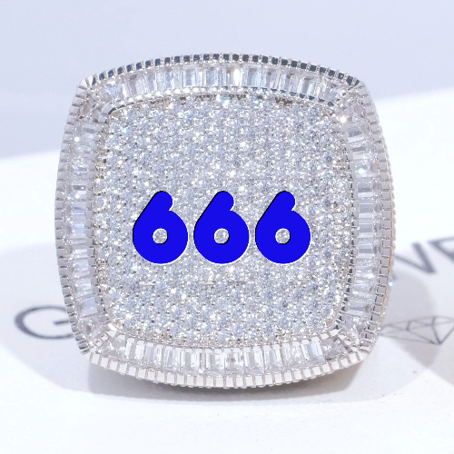 CUSTOM LETTER 3D ICED RING
