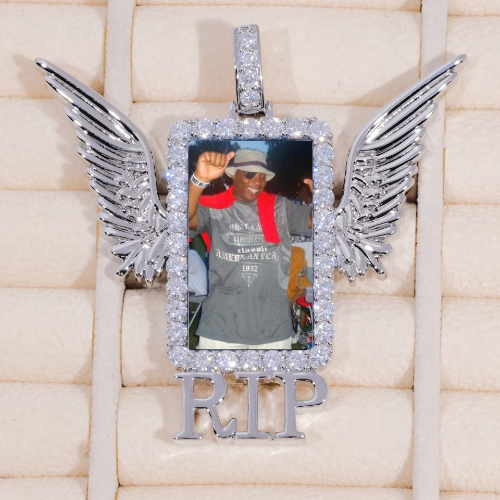RIP WING 3D CUSTOM PICTURE PENDANT