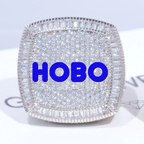 CUSTOM LETTER 3D ICED RING