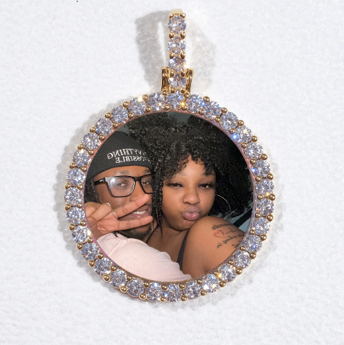 3D CIRCLE CUSTOM PICTURE PENDANT SMALL SIZE