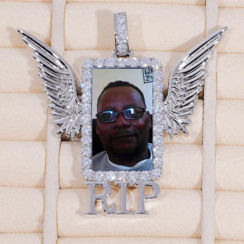 RIP WING 3D CUSTOM PICTURE PENDANT