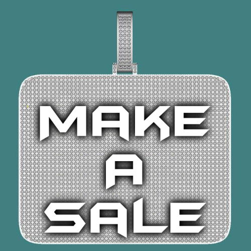 CUSTOM LETTER NECKLACE 3D BIG SQUARE