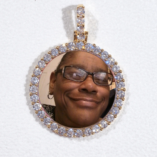 3D CIRCLE CUSTOM PICTURE PENDANT SMALL SIZE
