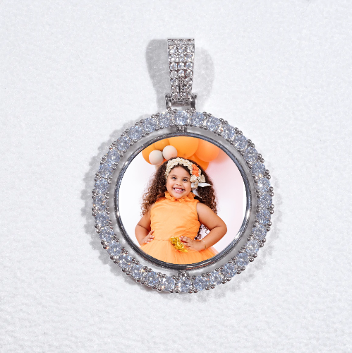 3D Spinning 2-Faced Custom Picture Pendant