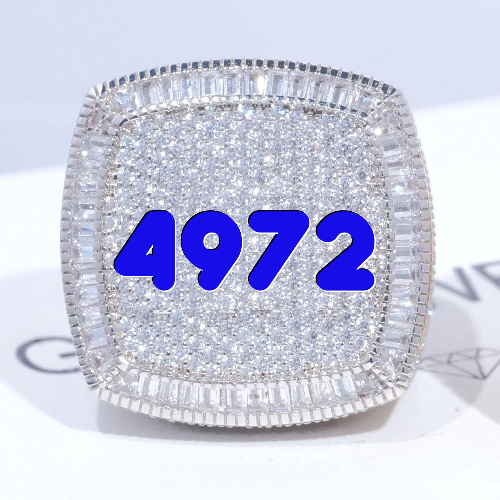 CUSTOM LETTER 3D ICED RING