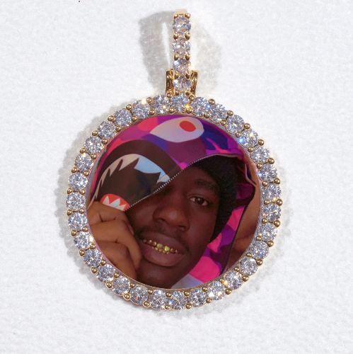 3D CIRCLE CUSTOM PICTURE PENDANT SMALL SIZE