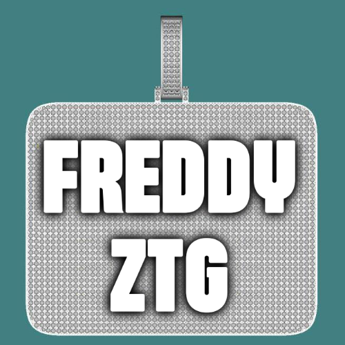 CUSTOM LETTER NECKLACE 3D BIG SQUARE