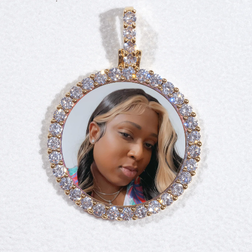 3D CIRCLE CUSTOM PICTURE PENDANT SMALL SIZE