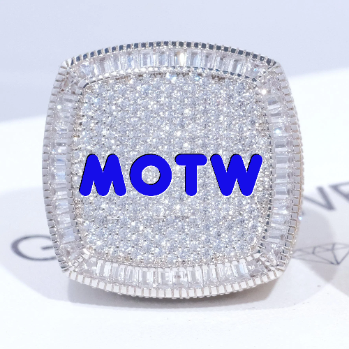 CUSTOM LETTER 3D ICED RING
