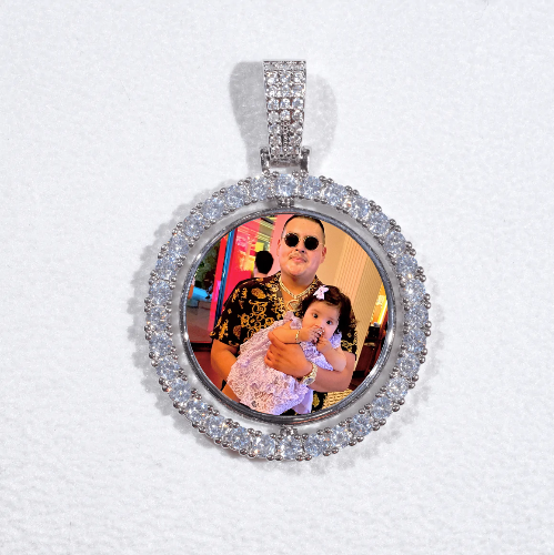 3D Spinning 2-Faced Custom Picture Pendant