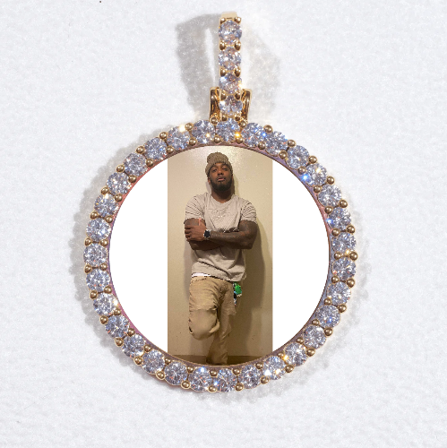 3D CIRCLE CUSTOM PICTURE PENDANT SMALL SIZE