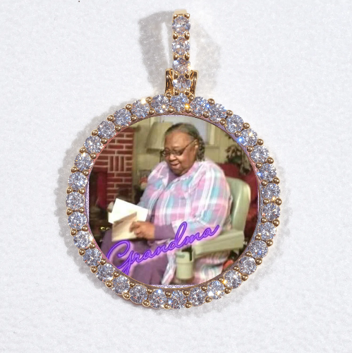 3D CIRCLE CUSTOM PICTURE PENDANT SMALL SIZE
