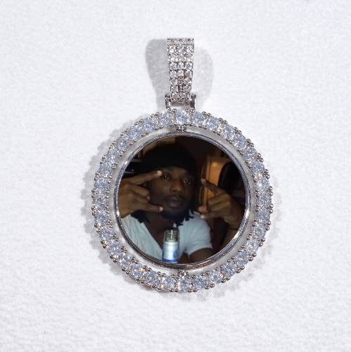 3D Spinning 2-Faced Custom Picture Pendant